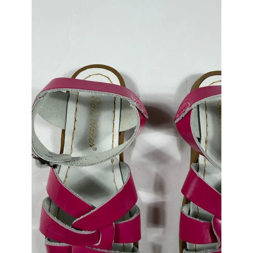 Salt Water Sandals Original Pink Patent Leather Sandals Toddler Size 12